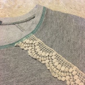 Lace Trim Sweatshirt — Made in USA!